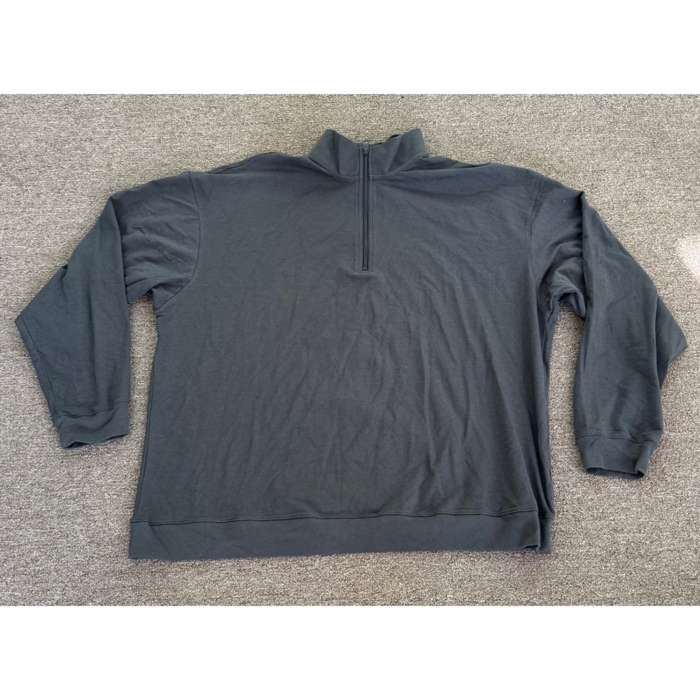 SKIMS Jersey Lounge‎ Quarter Zip Pullover Ash Grey PL-ZUP-6901M XL